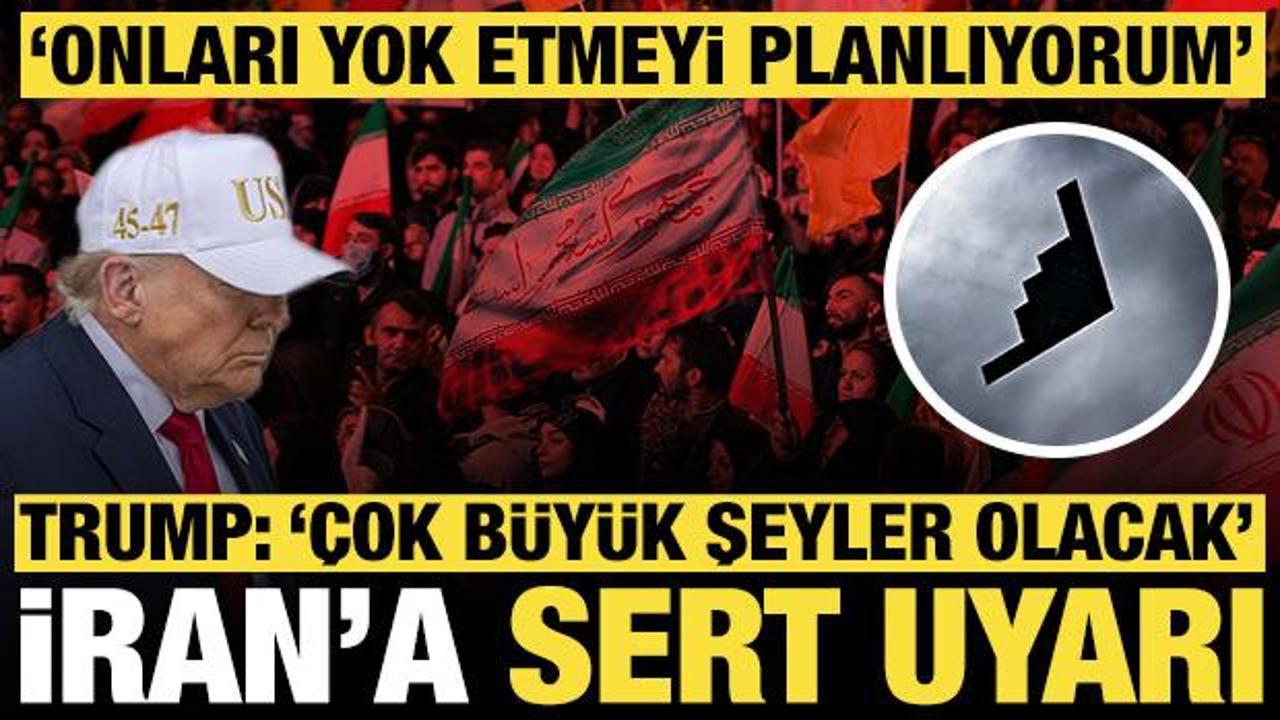 Trump'tan İran'a sert uyarı: 'Çok yakın bir gelecekte çok büyük şeyler olacak'