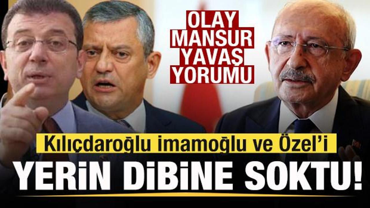 Kılıçdaroğlu'ndan olay Mansur Yavaş yorumu! Ekrem İmamoğlu ve Özgür Özel'e ağır gönderme!