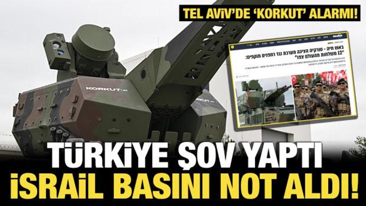 İsrail basınında 'Korkut' alarmı: Türkiye gücünü sahada sergiledi!