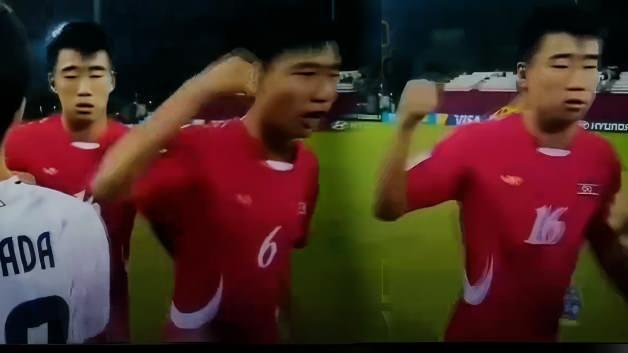 Kuzey Kore ve Japonya maçındaki gergin selamlama sosyal medyada gündem oldu