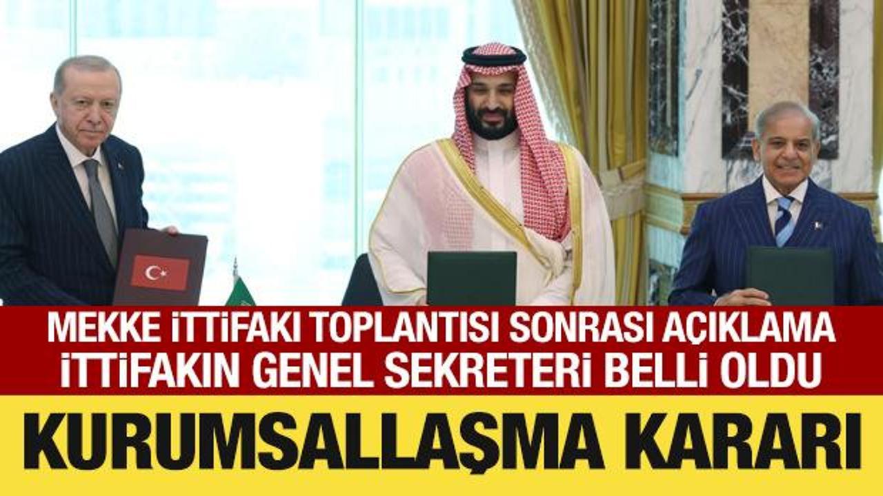 Mekke İttifakı toplantısı sonrası açıklama: Saldırılara sert tepki!
