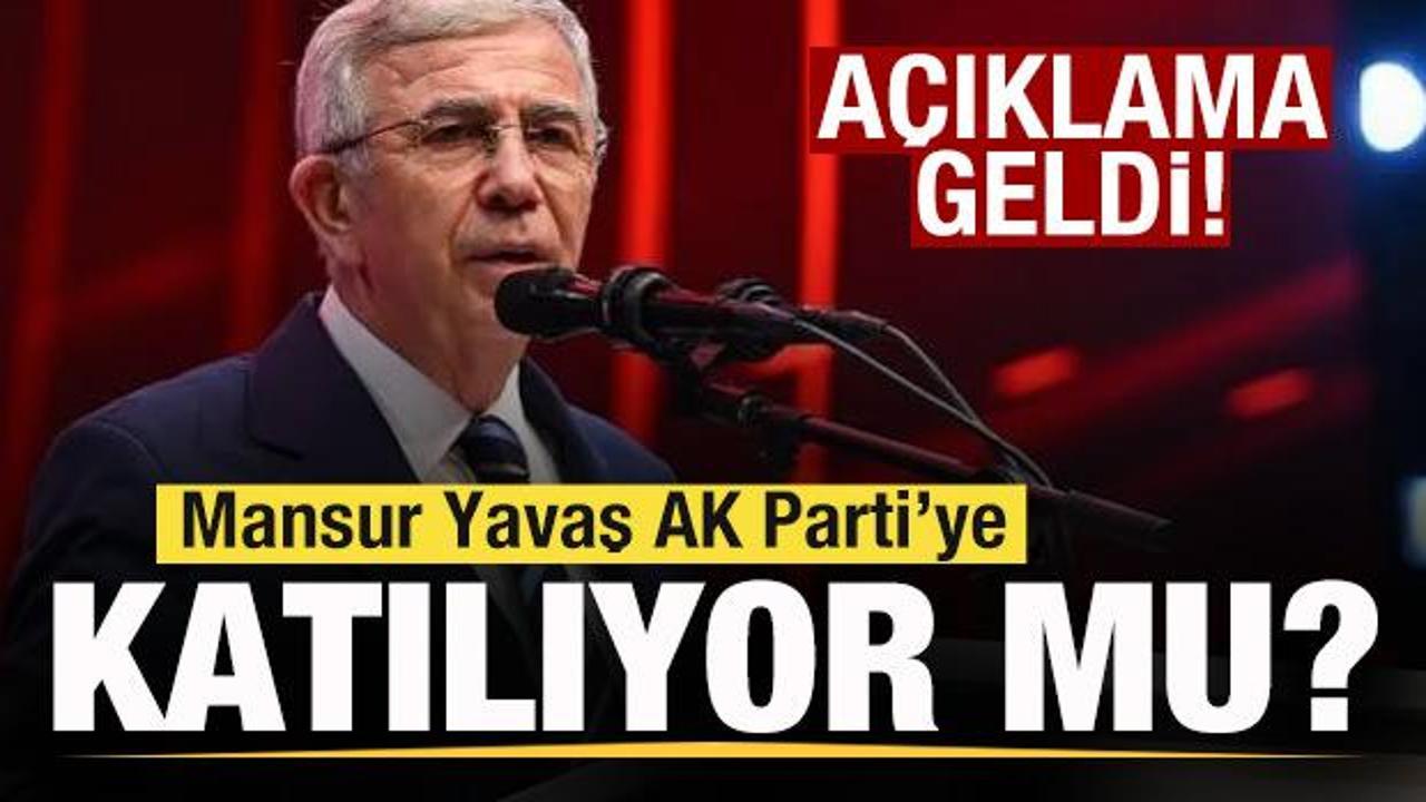Mansur Yavaş AK Parti'ye katılıyor mu? Gündem olan iddiaya yanıt!