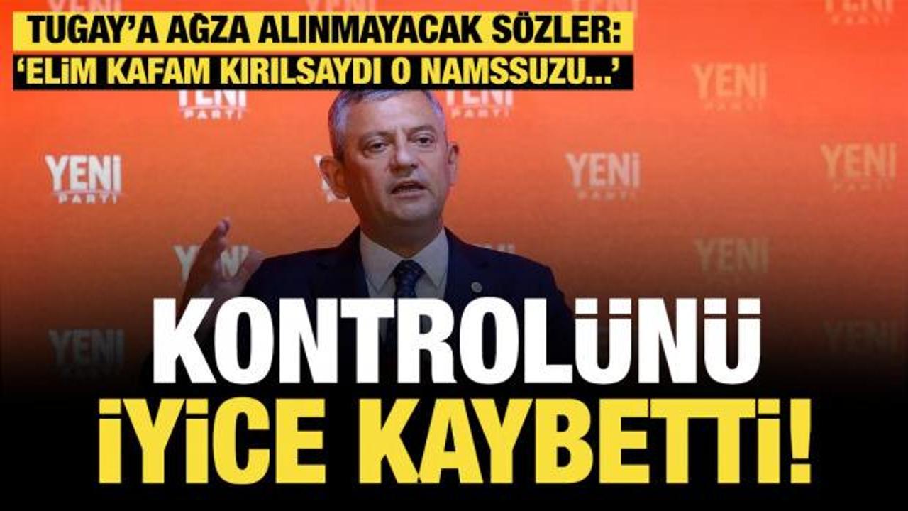 Özgür Özel yine kontrolden çıktı! Cemil Tugay'a ağza alınmayacak sözler: O namussuzu...