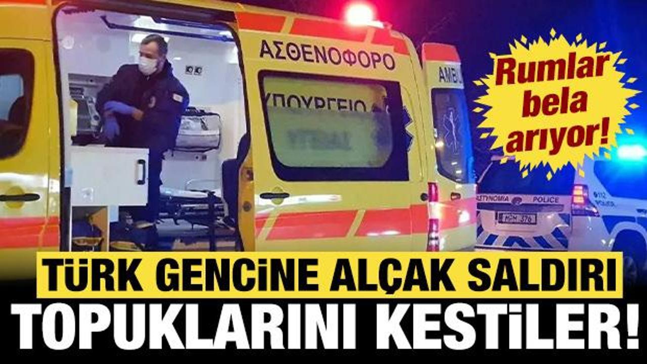Rumlar Kıbrıslı Türk gencine alçakça saldırdı: Topuklarını kestiler!