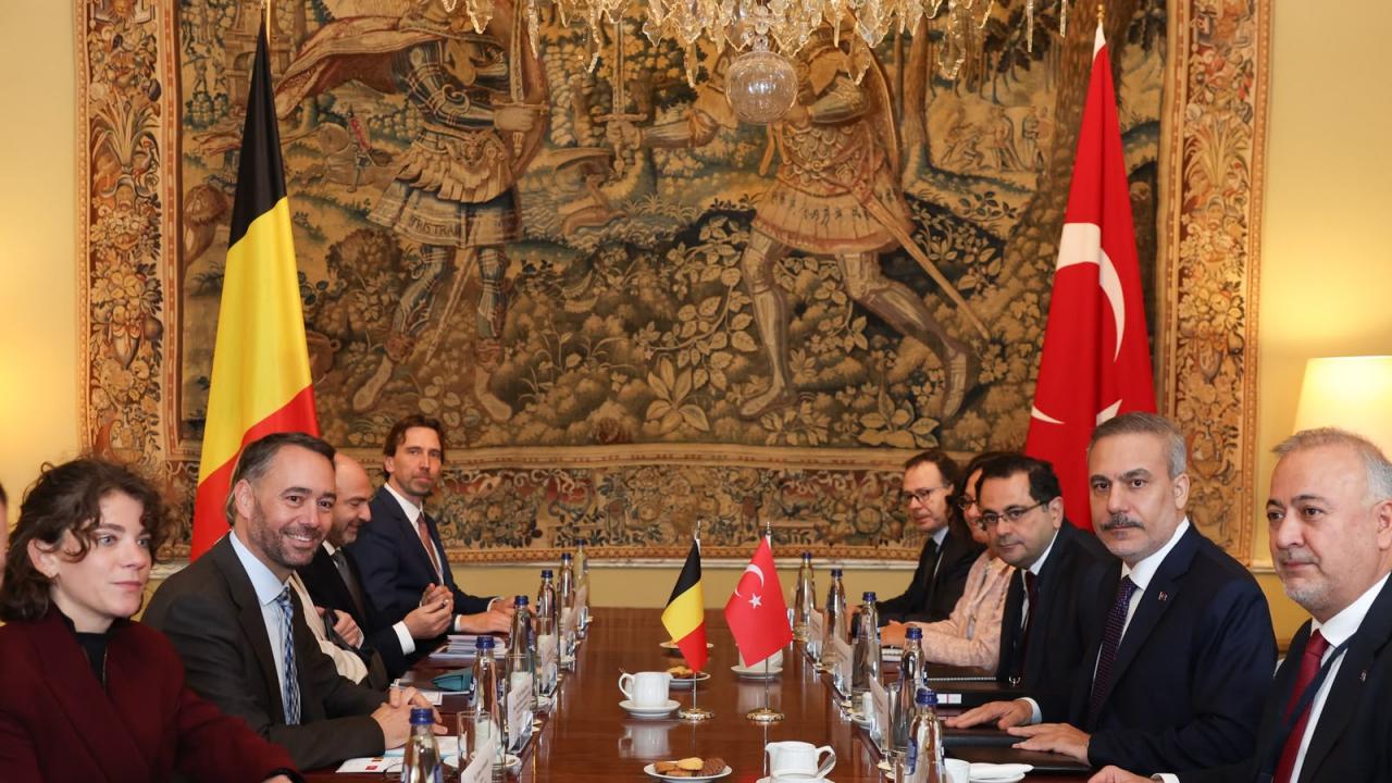 Bakan Fidan, Belçikalı mevkidaşı Prevot ile bir araya geldi