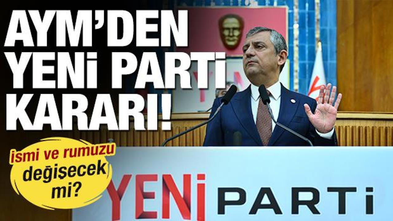 AYM, Yeni Parti için kararını verdi! İki senaryo masadaydı