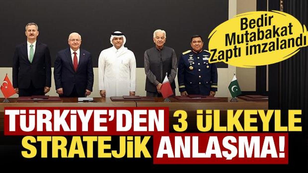 Son dakika... Türkiye’den 3 ülkeyle stratejik anlaşma: Bedir Mutabakat Zaptı imzalandı!
