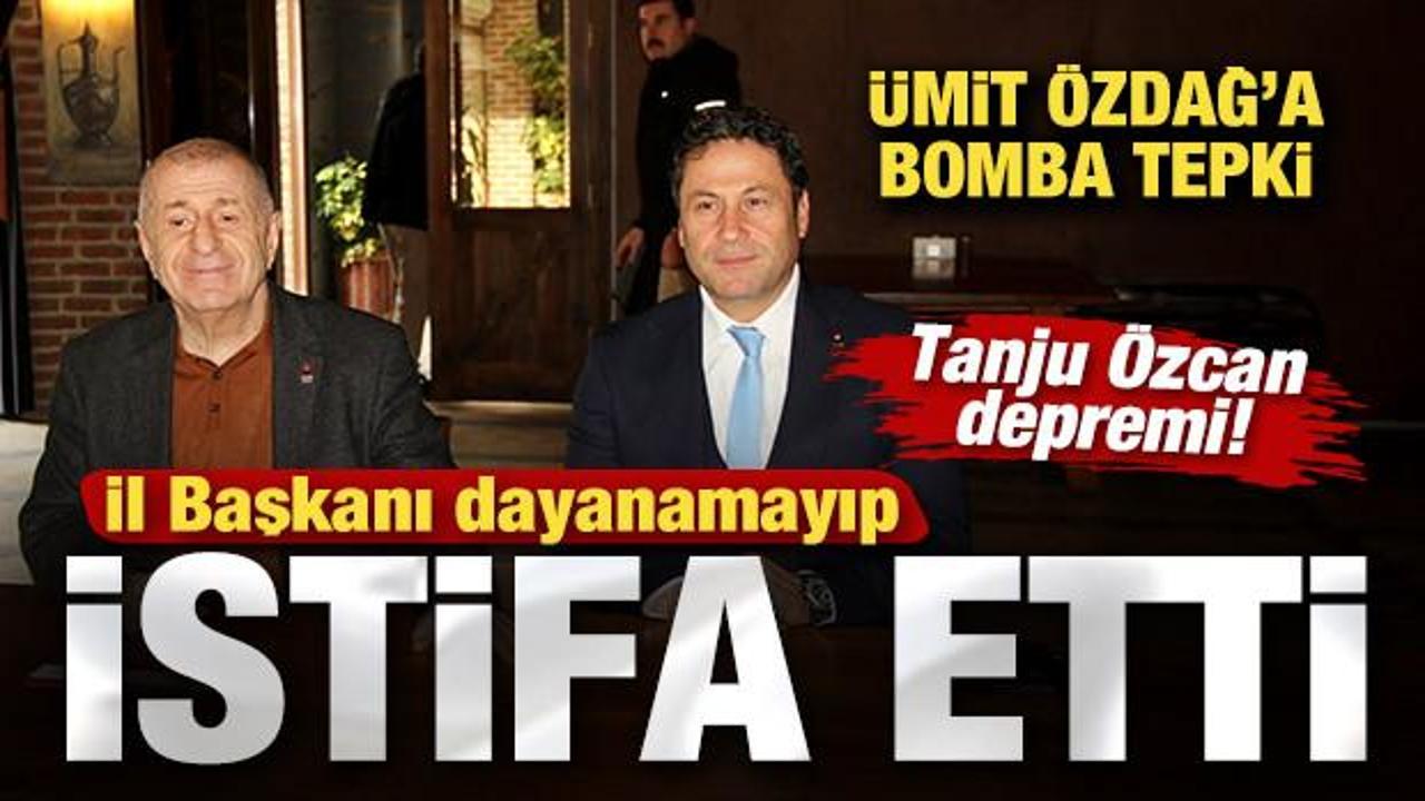Bolu'da Tanju Özcan depremi! İl Başkanı istifa etti! Ümit Özdağ'a bomba tepki
