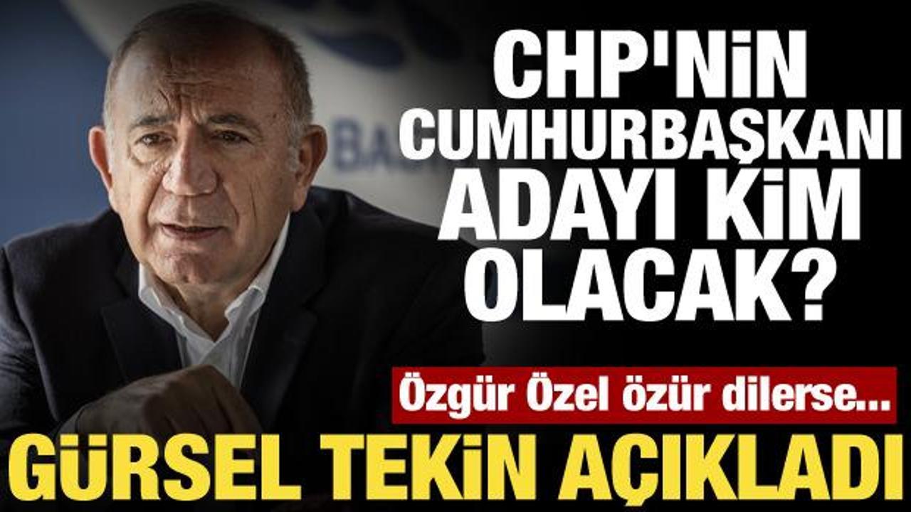 CHP’nin cumhurbaşkanı adayı kim olacak? Gürsel Tekin’den dikkat çeken açıklama