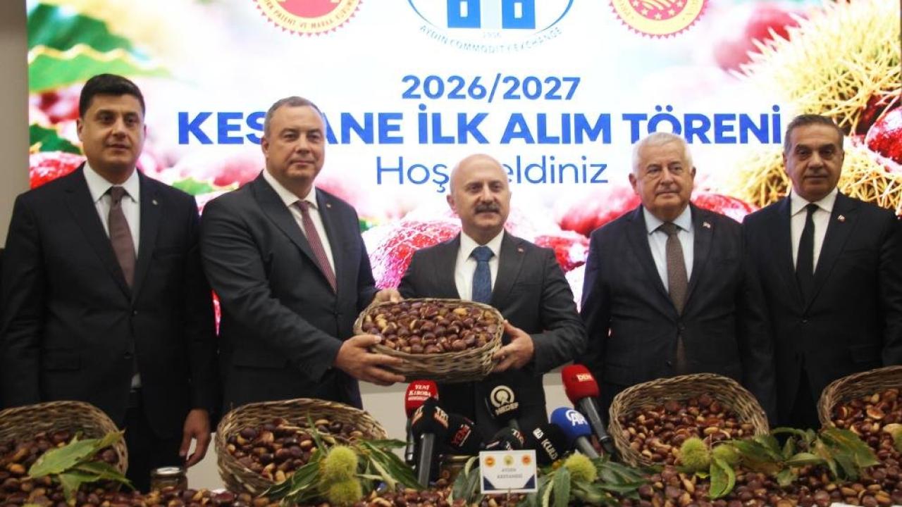Aydın kestanesinde sezonun ilk ürünü 600 TL'den alındı