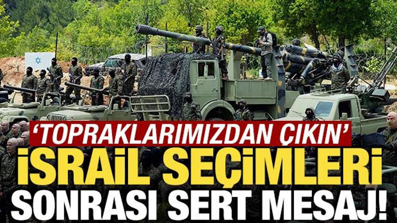 İsrail'deki seçim sonrası sert mesaj! 'Topraklarımızdan çıkın'