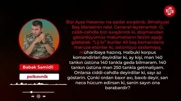 Karabağ'da şehit olan komutan anlatmış: Türkler ve Bayraktar gelmese başaramazdık