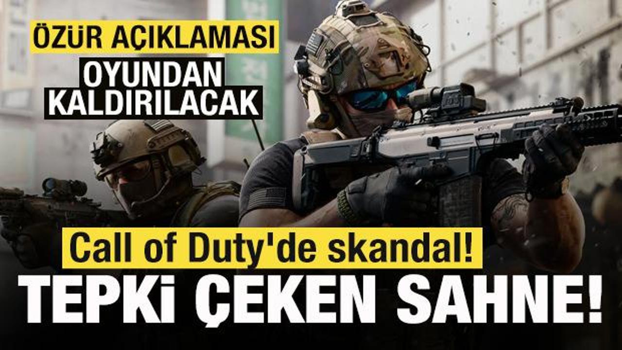 Call of Duty'de skandal! Tepki çeken sahne! Özür dileyip duyurdu: Oyundan kaldıracağız